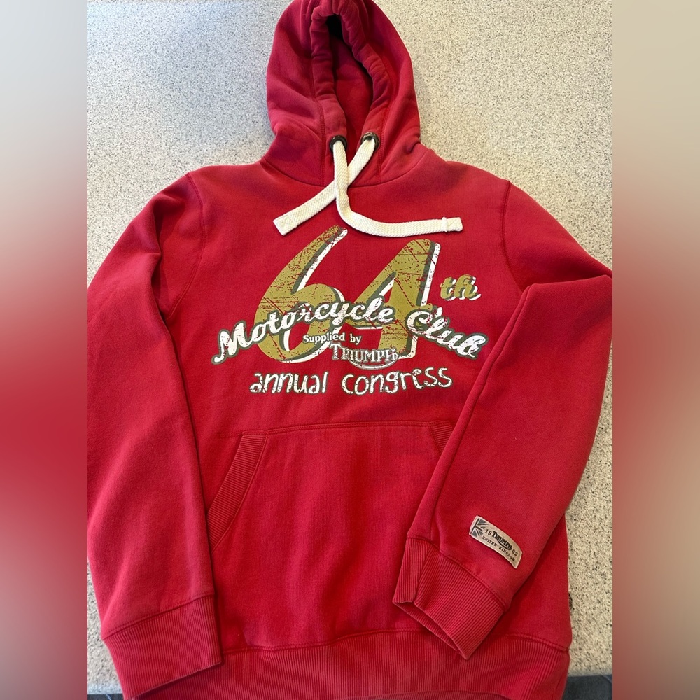 Triumph Motorcycle Pullover Hoodie Size Small Men’s